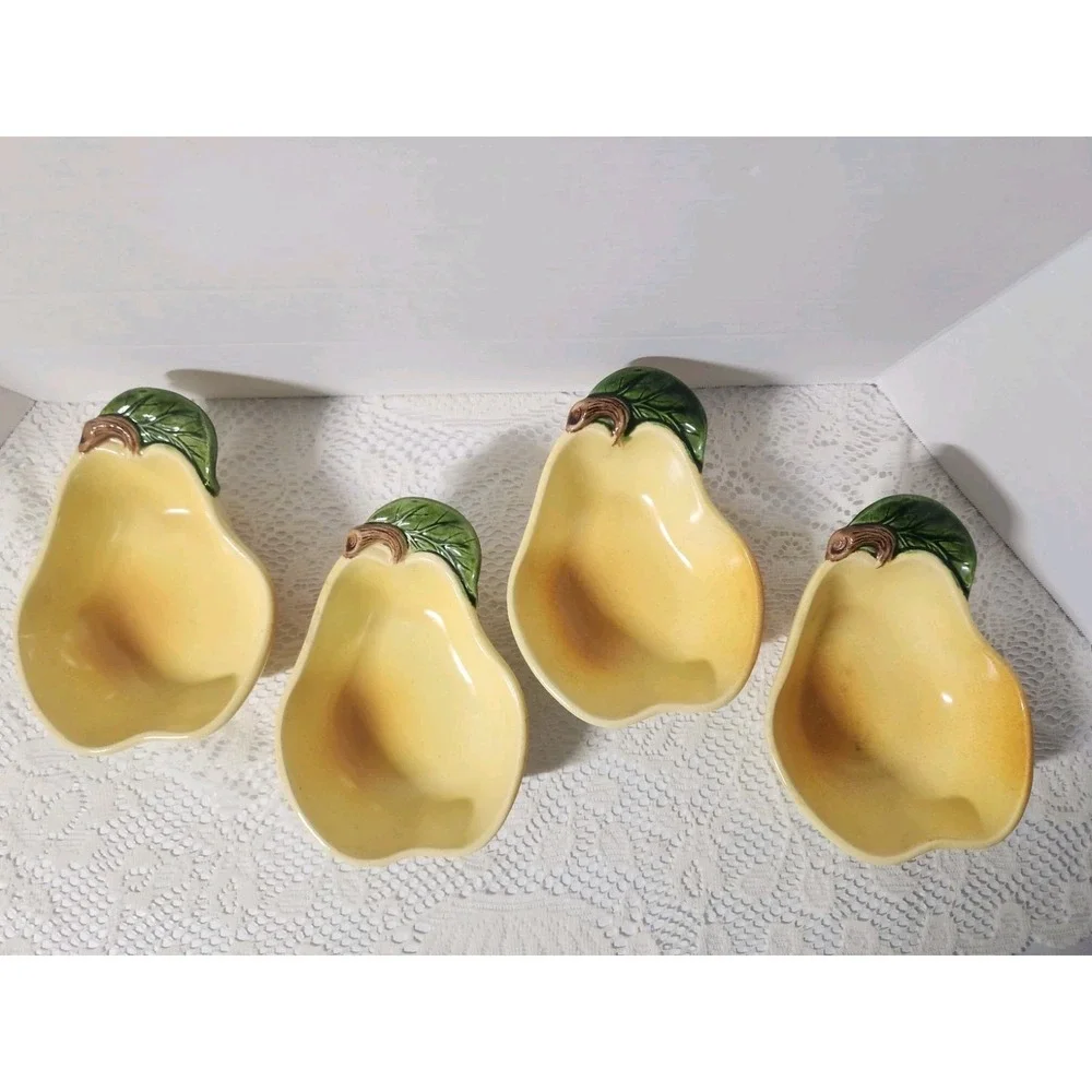 Poppytrail‎ Set Of 4 Pear Serving Dishes Made In California